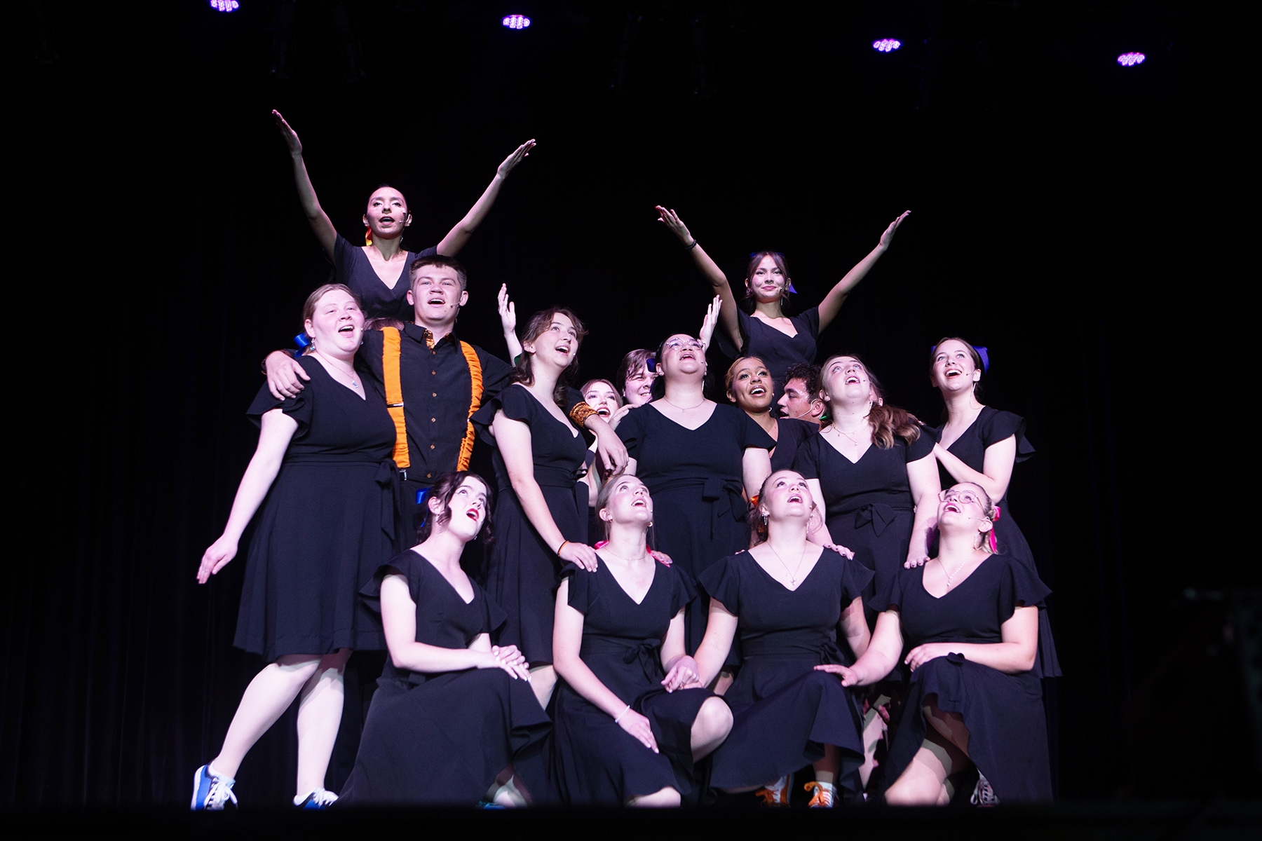 EA students performing in an annual choir production.