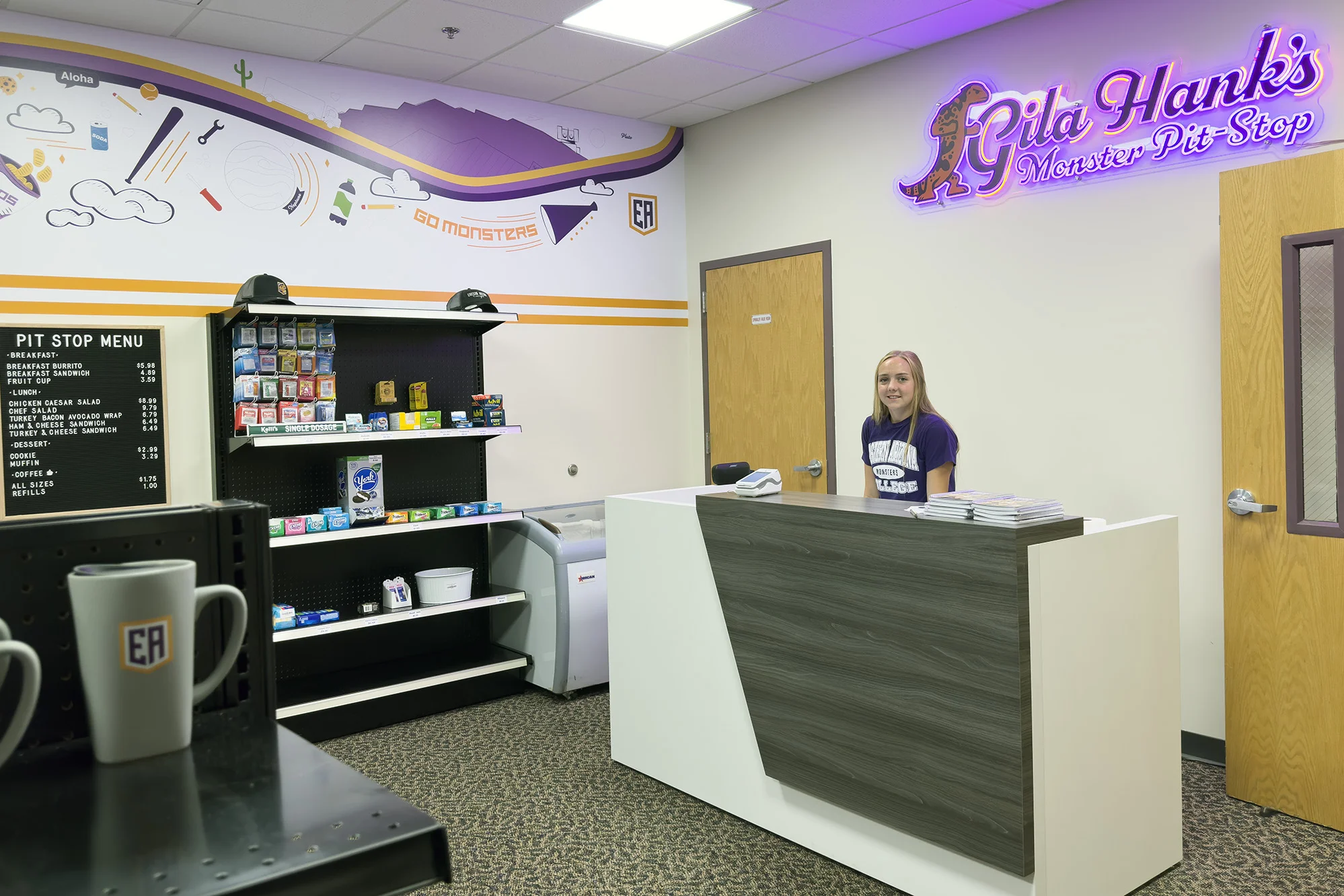 EAC Campus Store opens the Monster Pit Stop in the lobby of the Academic Programs Building