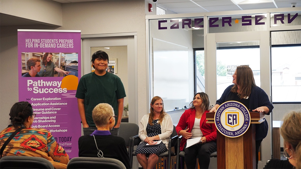 Student at CSC Grand Opening