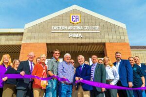 Ribbon-cutting ceremony for the opening of EAC’s industrial technology facility in Pima.