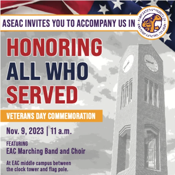 EAC invites community to commemorate Veteran’s Day
