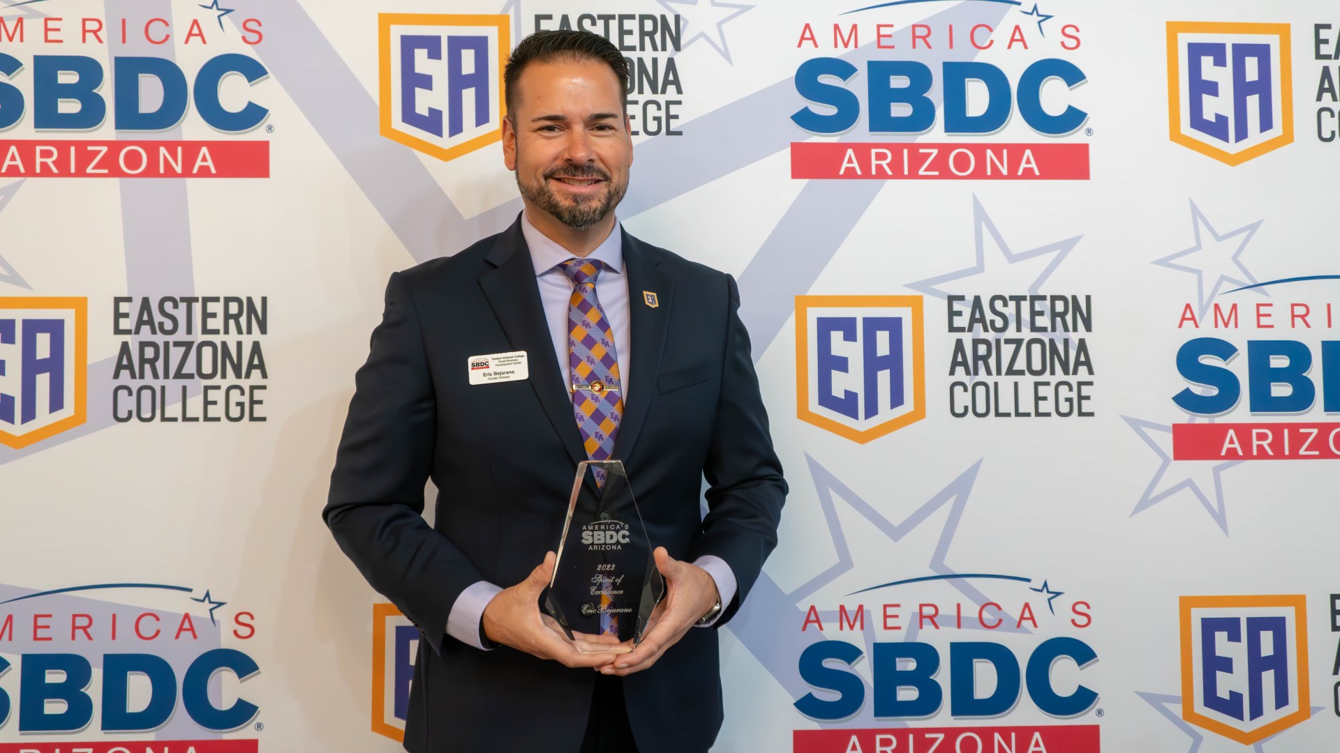 Eric Bejarano of EAC’s SBDC honored with the Spirit of Excellence Award