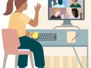 Person on a video call
