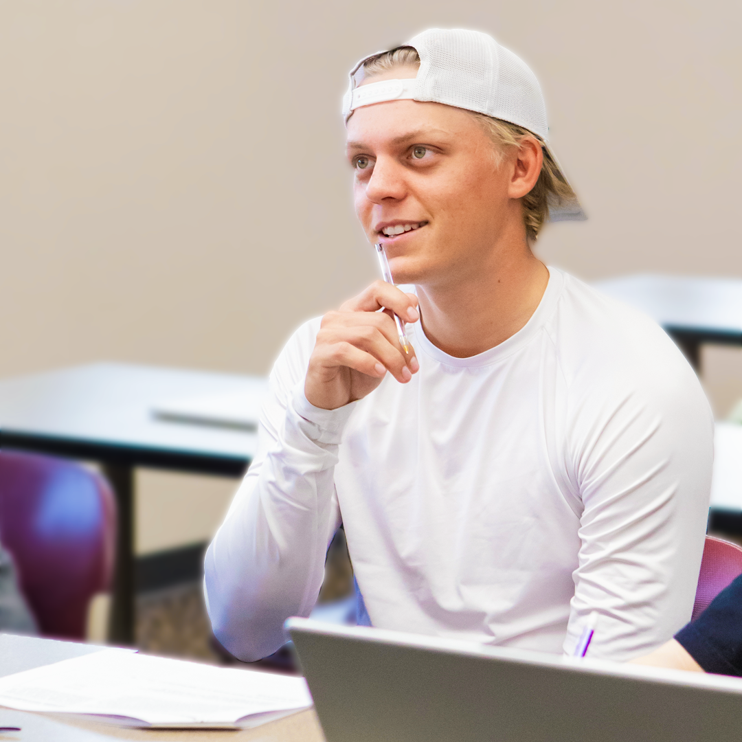 EA student getting personalized help.