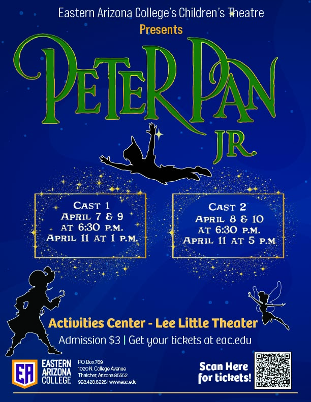 A flyer giving information on a musical production by the EA children’s theatre