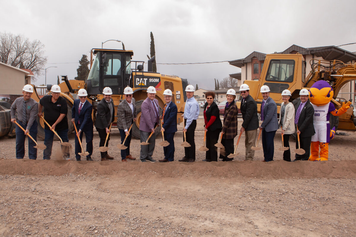 Eastern Arizona College broke ground today on a 19,300-square-foot facility that will expand its cosmetology program and enhance healthcare services through Copper Mountain Clinic in Thatcher