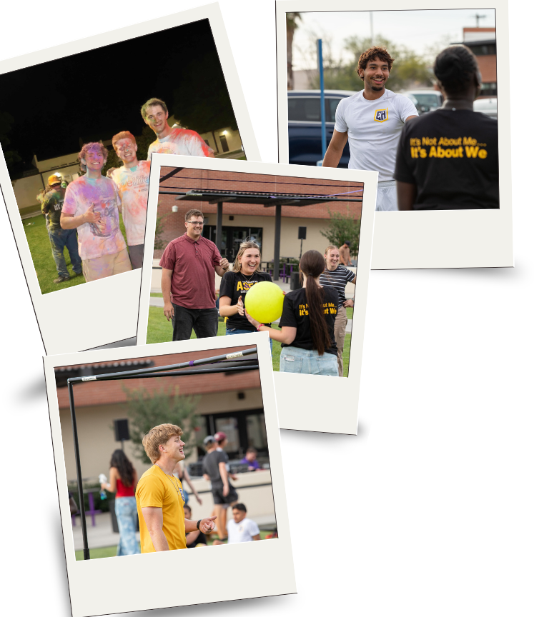Photo Collage of students at campus activities.