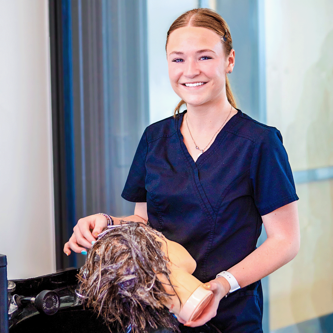 EA's program provides students with an opportunity to apply cosmetology practices and principles in a simulated salon environment.