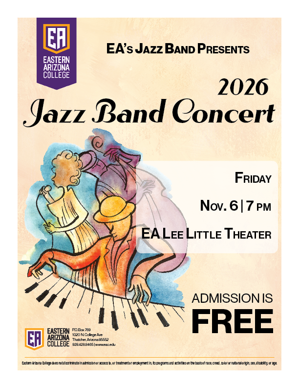 Eastern Arizona College Jazz Band to present free concert Nov. 6
